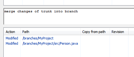 SVN版本管理trunk及branch相关merge操作