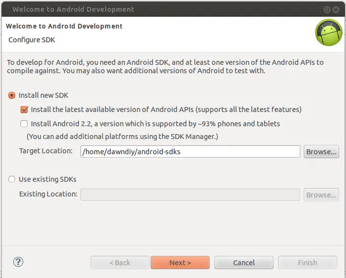 Ubuntu 下搭建 Android 开发环境(图文)