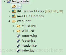 JSP页面的静态包含和动态包含
实例：