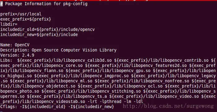 Opencv 2.4.9在Ubuntu下的配置安装