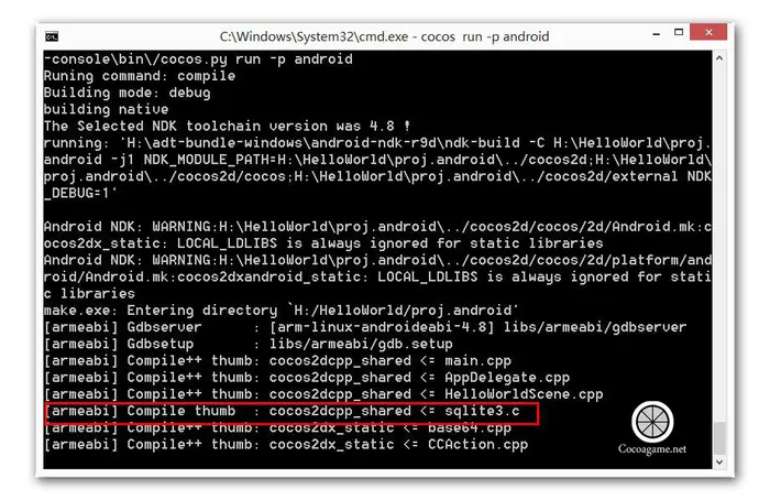 Cocos移植到Android的一些问题-SQLite3数据库移植问题