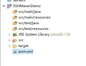 MyEclipse创建SSH项目（Java web由maven管理）