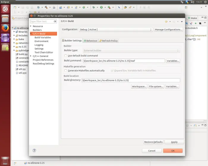 ns-3 的下载、编译以及 Eclipse 的相关配置
0. 写在前面
1. 安装 ns-3
2. 配置 Eclipse
3. 安装NetAnim动画演示工具