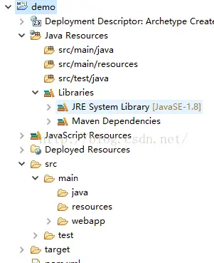 Eclipse Maven构建WebApp项目资源目录显示不全的原因与解决方式
