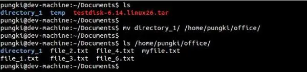 Linux的mv 命令