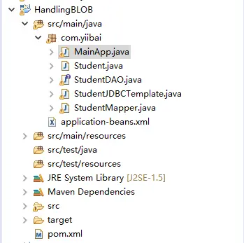 Spring JDBC处理BLOB类型字段