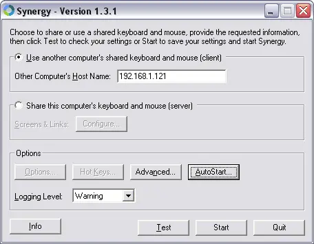 利用Synergy在局域网内让Ubuntu和Windows 7两台机器共用一套键鼠。