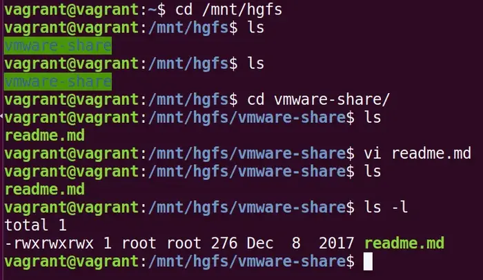 使用VM Tools让VMware虚拟机里的ubuntu能够共享Windows系统的文件夹