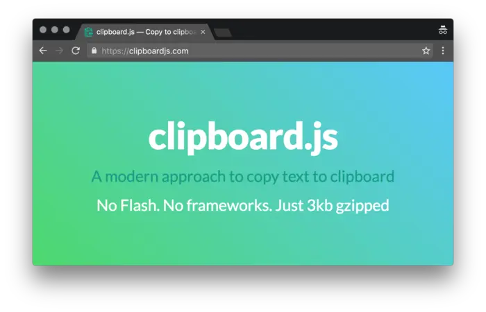 clipboard.js实现复制功能
