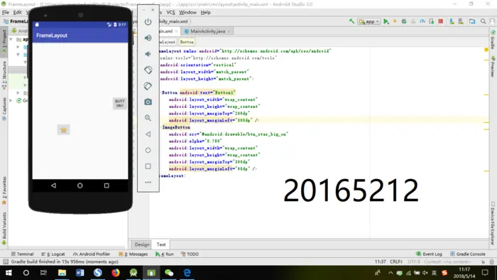2065212Java实验四android开发基础
20165212 Java实验四Android开发基础