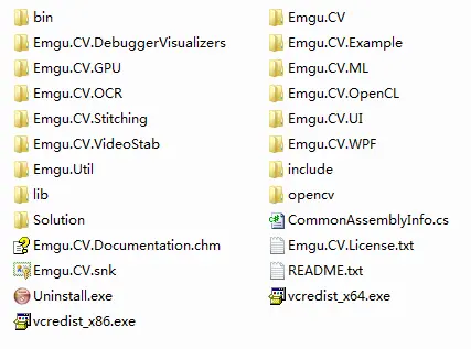 Emgu学习笔记（一）安装及运行Sample
1、简单说明
2、下载及安装
3、打开源代码及示例程序
4、运行“HelloWorld”
5、HelloWorld项目分析