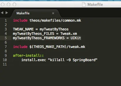 iOS安全攻防(九)使用Theos开发SpringBoard的Tweat