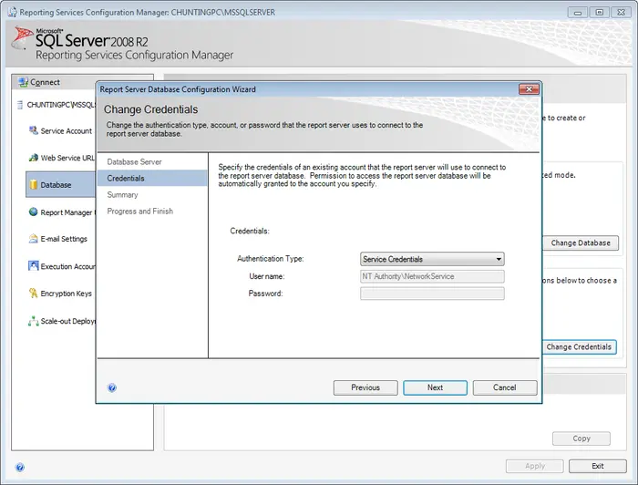 配置SQL Server 2008 R2 Reporting Services
