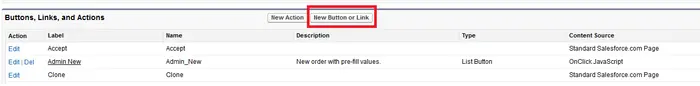 在Salesforce中对某一个Object添加自定义的Button和Link