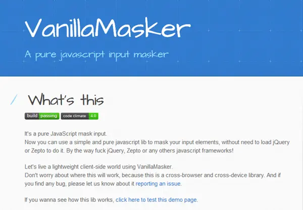 Vanilla Masker – 功能强大的输入过滤插件