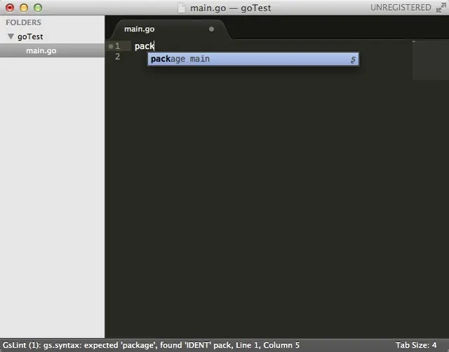Golang (Go语言) Mac OS X下环境搭建 环境变量配置 开发工具配置 Sublime Text 2  【转】