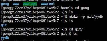 Git在服务器安装完成后续工作