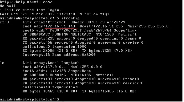 《网络攻防第四周作业》
二、课本实践作业
1）攻击方用nmap扫描（给出特定目的的扫描命令）2）防守方用tcpdump嗅探，用Wireshark分析（保留Wireshark的抓包数据），分析出攻击方的扫描目的和nmap命令3)  提交抓包数据和截图
 
5 了解kali linux下漏洞分析工具中web漏洞扫描器的使用：