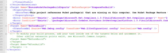 ASP.NET 多环境下配置文件web.config的灵活配置---转
 常用语法