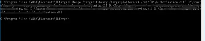 多个dll文件打包成合并一个dll，通过使用ILMerge