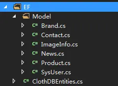 手动写Entity Framework 数据库上下文和Model实体