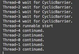 多线程编程-- part 8 CyclicBarrier