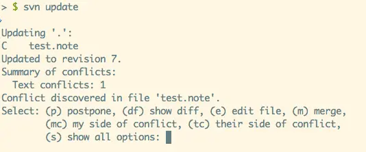 版本管理工具SVN学习（一）：简单的SVN命令，兼对比Git