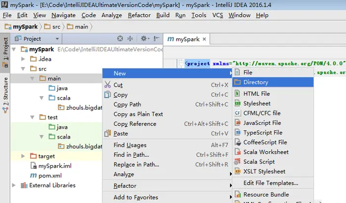 Spark编程环境搭建（基于Intellij IDEA的Ultimate版本）（包含Java和Scala版的WordCount）（博主强烈推荐)
IDEA Community（社区版）再谈之无奈之下还是去安装旗舰版
IntelliJ IDEA的黑白色背景切换（Ultimate和Community版本皆通用）
使用 IntelliJ IDEA 导入 Spark 最新源码及编译 Spark 源代码
IDEA里如何多种方式打jar包，然后上传到集群
IntelliJ IDEA（Community版本）的下载、安装和WordCount的初步使用（本地模式和集群模式）
IntelliJ IDEA（Ultimate版本）的下载、安装和WordCount的初步使用（本地模式和集群模式）
 在IDEA中新建的maven项目，无法创建.scala文件  
 scala入门-01-IDEA安装scala插件  
IDEA里如何多种方式打jar包，然后上传到集群
对于maven创建spark项目的pom.xml配置文件（图文详解）
Scala IDEA for Eclipse里用maven来创建scala和java项目代码环境（图文详解）
用maven来创建scala和java项目代码环境（图文详解）（Intellij IDEA（Ultimate版本）、Intellij IDEA（Community版本）和Scala IDEA for Eclipse皆适用）（博主推荐）
