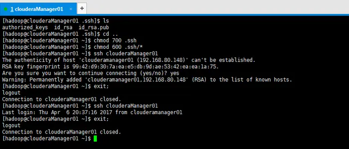 Cloudera Manager安装之Cloudera Manager安装前准备(CentOS6.5）（一）
VMware workstation 11 的下载
VMWare Workstation 11的安装
CentOS 6.5的安装详解
CentOS 6.5安装之后的网络配置
CentOS 6.5静态IP的设置（NAT和桥接联网方式都适用）
CentOS常用命令、快照、克隆大揭秘
     Xmanager Enterprise *安装步骤
      新建用户组、用户、用户密码、删除用户组、用户（适合CentOS、Ubuntu）
CentOS下的防火墙关闭
     hadoop 50070 无法访问问题解决汇总
hadoop-2.6.0.tar.gz的集群搭建（5节点）
Centos 6.5下的OPENJDK卸载和SUN的JDK安装、环境变量配置
Cloudera Manager安装之时间服务器和时间客户端（二）