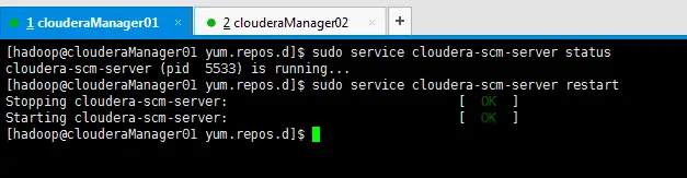 Cloudera Manager安装之利用parcels方式安装单节点集群（包含最新稳定版本或指定版本的安装）（添加服务）（CentOS6.5）（四）
Cloudera Manager安装之Cloudera Manager 5.3.X安装（三）（tar方式、rpm方式和yum方式）
Cloudera Manager安装之Cloudera Manager 5.3.X安装（三）（tar方式、rpm方式和yum方式）
 
Hive环境的安装部署（完美安装）（集群内或集群外都适用）（含卸载自带mysql安装指定版本）
 
 
Cloudera Manager安装之利用parcels方式安装3节点集群（包含最新稳定版本或指定版本的安装）（添加服务）