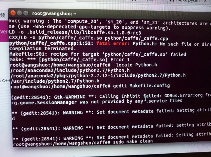 Ubuntu16.04 +cuda8.0+cudnn+caffe+theano+tensorflow配置明细
安装英伟达显卡驱动

配置cuda

2、测试cuda的Samples

3、使用cudnn

4、安装opencv3.1.0

5、配置caffe环境

6、theano安装

7、tensorflow 安装

8、Caffe配置错误