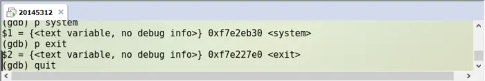 20145312 《网络对抗》PC平台逆向破解：注入shellcode和 Return-to-libc 攻击实验
20145312 《网络对抗》PC平台逆向破解：注入shellcode和 Return-to-libc 攻击实验