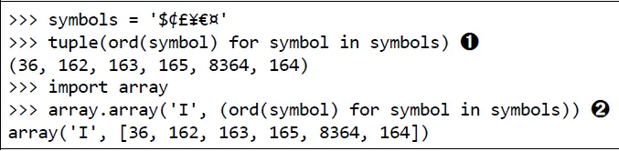 流畅的python第二章序列构成的数组学习记录