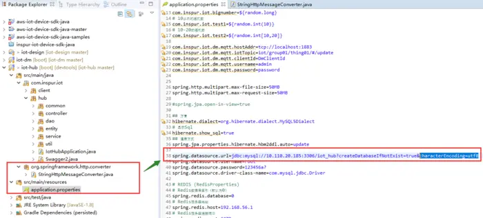 springboot字符集乱码
 
1、修改springweb类bug
2、数据库连接配置
3、数据库字符集