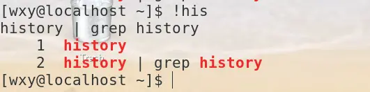 Linux下叹号！的用法
