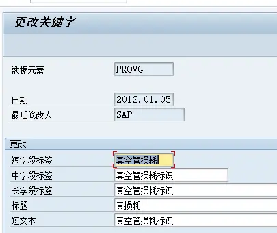 增强  用文本增强修改SAP标准屏幕中的字段名称  属于元素的文本增强
