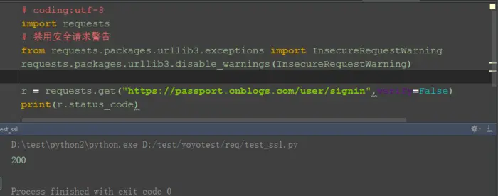 Python+Requests接口测试教程（2）：requests
2.1 发get请求
2.2 发post请求（json）
2.3 发post请求（data）
2.4 data和json傻傻分不清
2.5 发https请求（ssl）
2.6 session关联接口
2.7 cookie绕过验证码登录
2.8 json数据处理
2.9 重定向Location
2.10 参数关联
2.11 token登录
2.12登录案例分析(csrfToken)