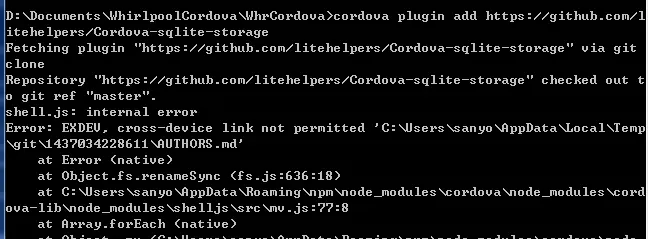 Cordova 8 架构使用sqlite
Cordova 8 架构使用sqlite
安装步骤使用cordova plugin命令安装cordova plugin add cordova-sqlite-storage
