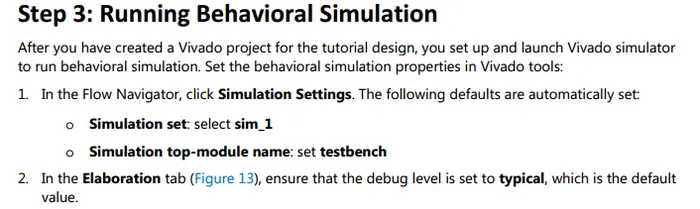 阅读<Vivado Design Suite Tutorial---Logic Simulation>笔记