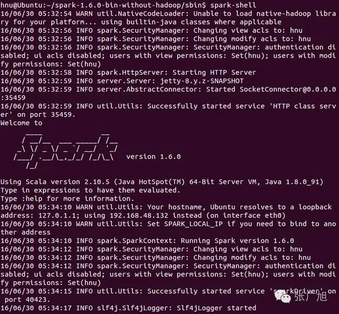 Spark1.6.0 on Hadoop2.6.0单机伪分布式安装