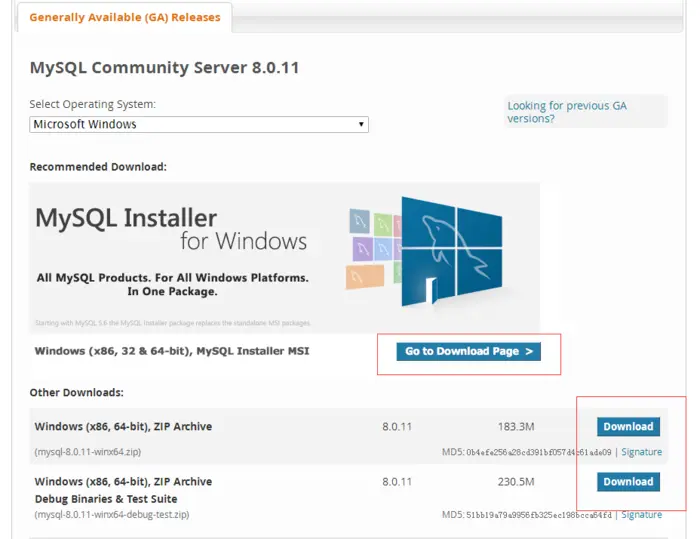 windows 服务器MYSQL 数据库安装配置