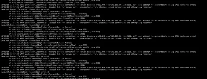 全网最详细的启动zkfc进程时，出现INFO zookeeper.ClientCnxn: Opening socket connection to server***/192.168.80.151:2181. Will not attempt to authenticate using SASL (unknown error)解决办法（图文详解）