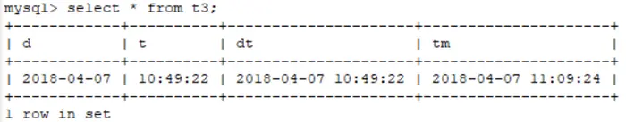 MYSQL表中设置字段类型为TIMESTAMP时的注意事项