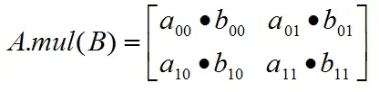Opencv中Mat矩阵相乘——点乘、dot、mul运算详解
Mat矩阵点乘——A*B
Mat矩阵dot——A.dot(B)
Mat矩阵mul——A.mul(B)