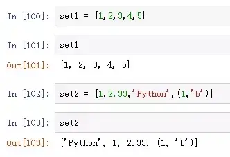 Python知识点入门笔记——特色数据类型(集合)