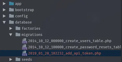 laravel5.7 前后端分离开发 实现基于API请求的token认证
第一步：用户表添加api_token字段
第二步、添加认证服务方
第三步、给用户模型添加生成api_token方法
第四步、在控制器中添加登录方法
第五步、给路由添加认证中间件
 第六步、退出时清除 token