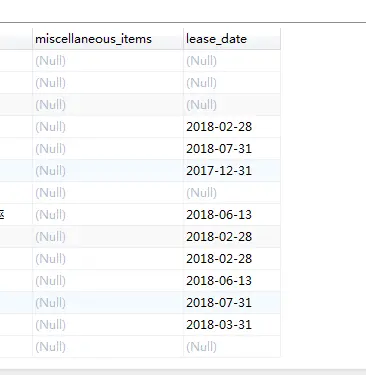 leaseEndDate: java.sql.Date cannot be assigned from null