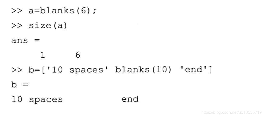 matlab学习笔记10_5 通用字符串操作和比较函数
一起来学matlab-matlab学习笔记10
10_5 通用字符串操作和比较函数
将整数数组转换成字符串
将ASCII码转换成字符串
将字符串转换成ASCII码
输入空格符
将字符串进行大小写转换
将字符串作为命令执行
两个字符串比较
两个字符串的前n个字符
匹配字符串操作
在字符串中查找子串
字符串替换操作
得到指定的子串
判断串中元素是否为字母
判断串中元素是否为空格
