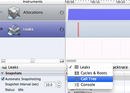 使用Xcode和Instruments调试解决iOS内存泄露【转】
1、运行Demo。
2、设置NSZombieEnabled
3、分析内存泄露(shift+command+b)
4、使用Instruments的leaks工具
6、解决内存泄露问题