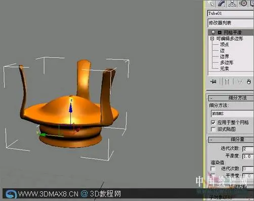 3DMAX制作逼真古老的煤油灯教程